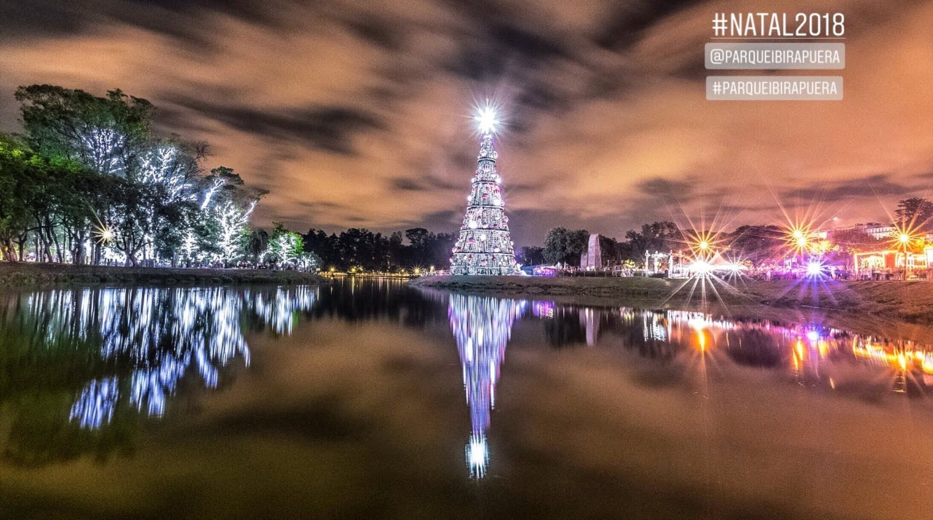 Árvore de Natal, iluminação, fonte e coral de 2018 - Informações sobre o  Parque Ibirapuera